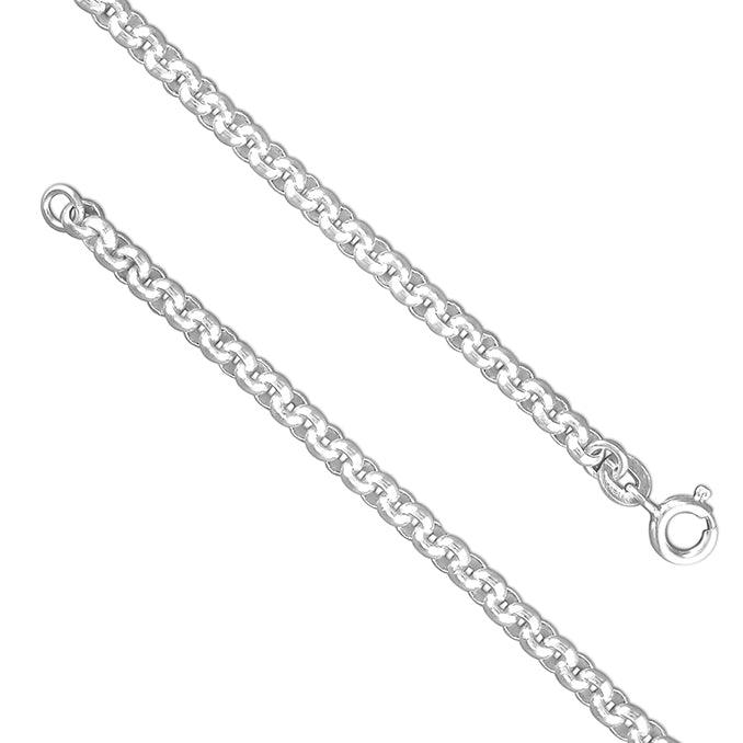 Sterling Silver Heavy Round Belcher Chain - Various Lengths - Rococo Jewellery