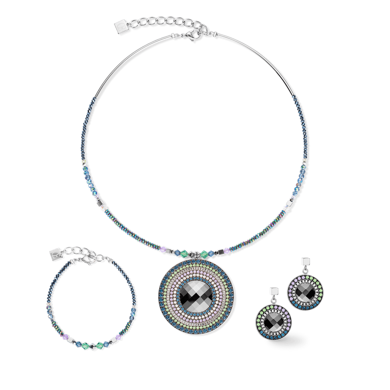 Coeur de Lion Statement Amulet Dark Green Necklace - Rococo Jewellery