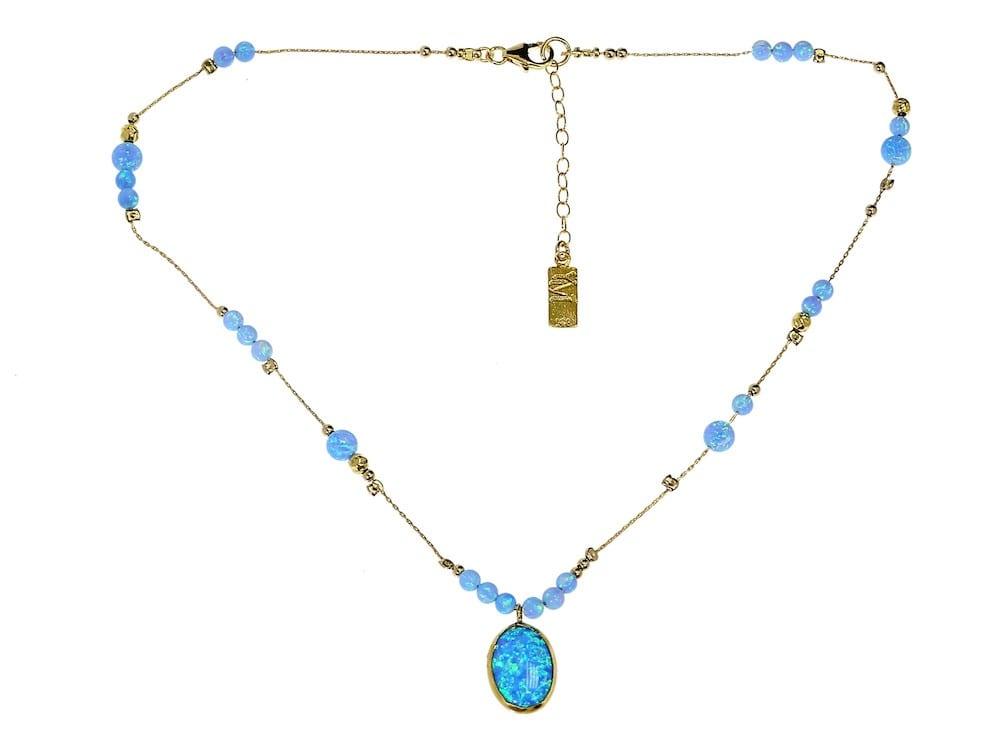 Yaron Morhaim Gold and Opal Necklace - Rococo Jewellery