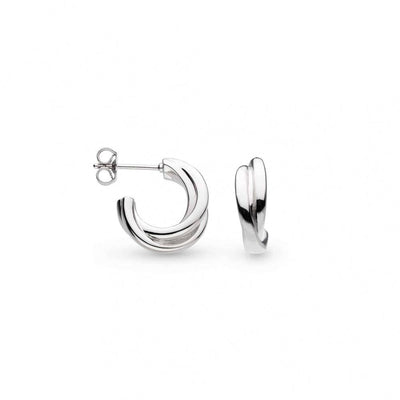 Kit Heath Bevel Trilogy Hoop Earrings - Rococo Jewellery