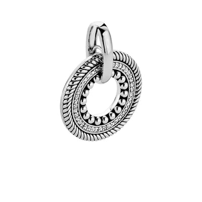 Ti Sento Sterling Silver Structures Cubic Zirconia Pendant - Rococo Jewellery