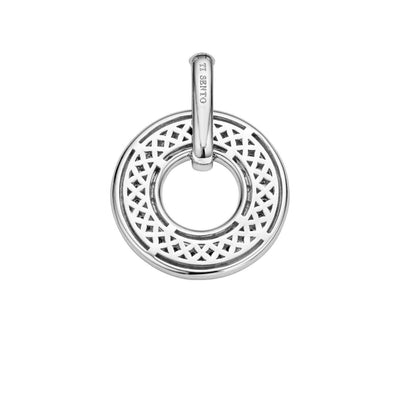 Ti Sento Sterling Silver Structures Cubic Zirconia Pendant - Rococo Jewellery