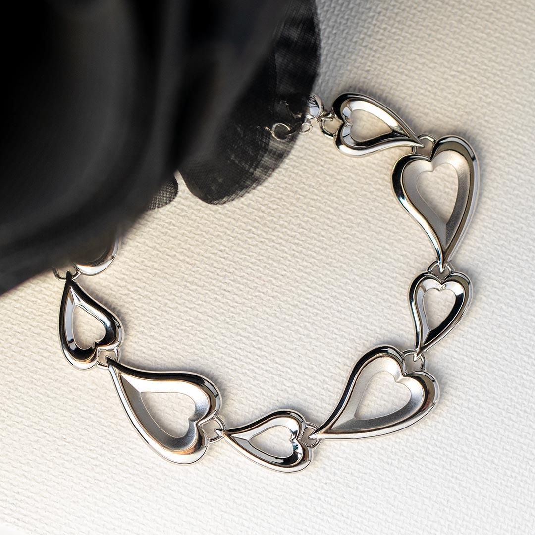 Kit Heath Desire Love Story Heart Grande Multi-Link Bracelet - Rococo Jewellery