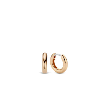Ti Sento 18ct Rose and Yellow Gold Vermeil Hoop Earrings - Rococo Jewellery