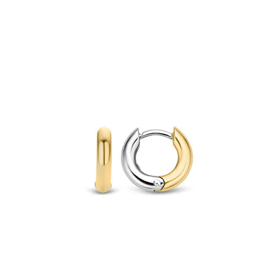 Ti Sento Hoop Earrings - Gold Rose Gold and Silver - Rococo Jewellery