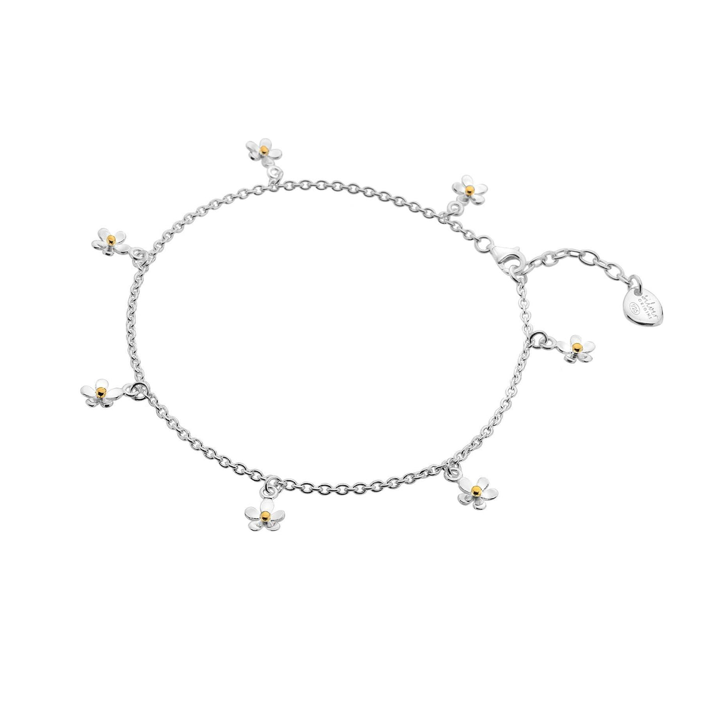 Sea Gems Floral Tiny Daisy Anklet - Rococo Jewellery