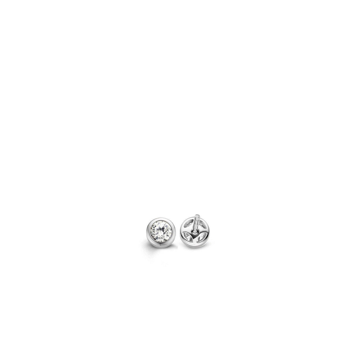 Ti Sento Rubover Cubic Zirconia Stud Earrings - Rococo Jewellery
