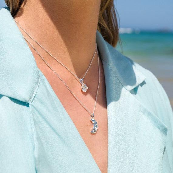 Sea Gems Luna Pendant - Rococo Jewellery