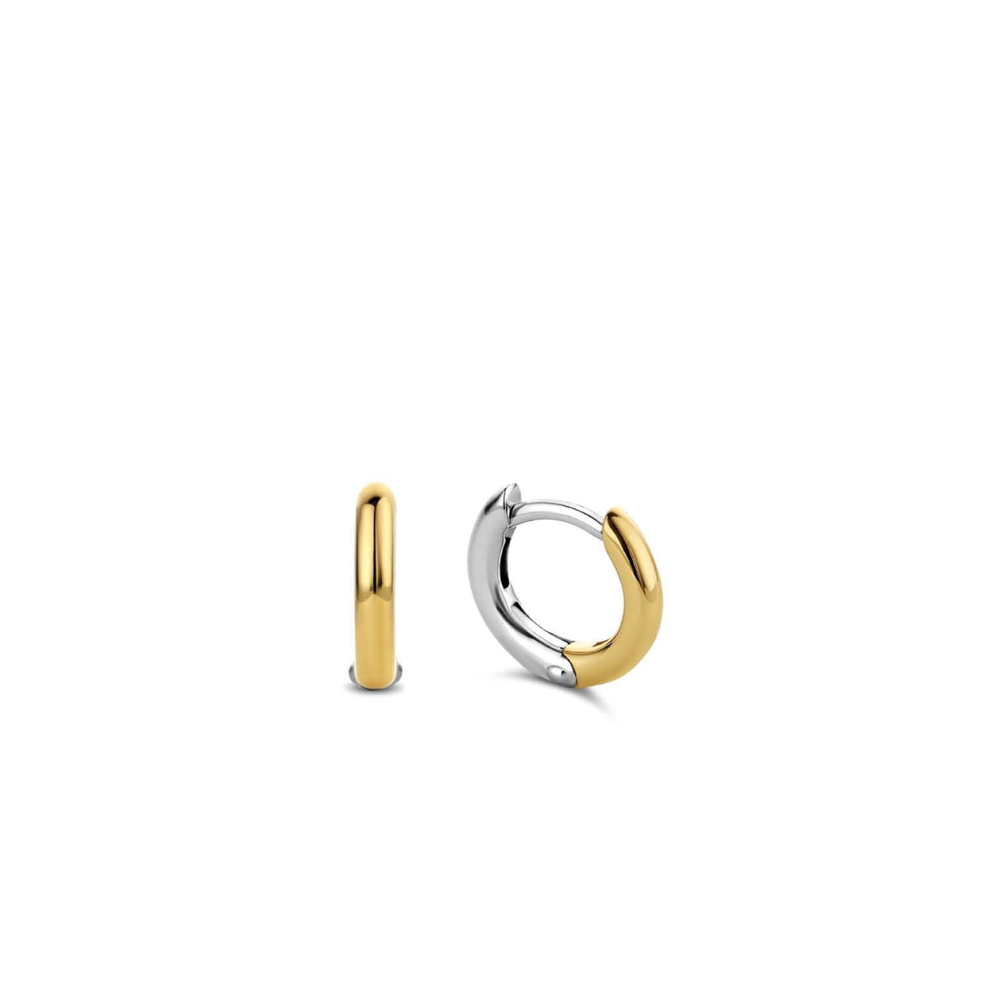 Ti Sento Sterling Silver Gold Vermeil Hoop Earrings - Rococo Jewellery