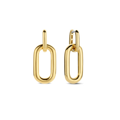 Ti Sento 18ct Gold Vermeil Chunky Connected Links Earrings - Rococo Jewellery