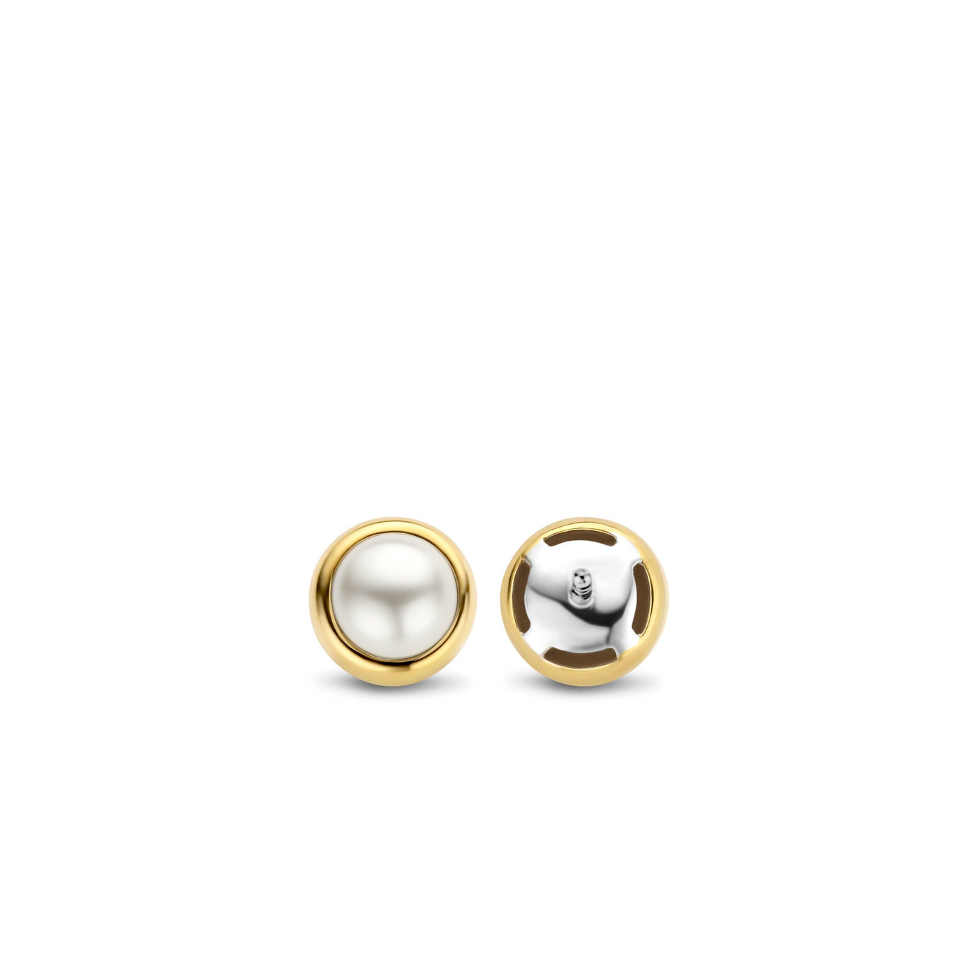 Ti Sento 18ct Gold Vermeil Pearl Stud Earrings - Rococo Jewellery