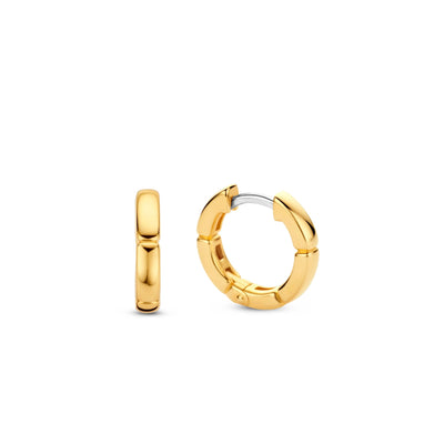 Ti Sento 18ct Gold Vermeil Hoop Earrings - Rococo Jewellery