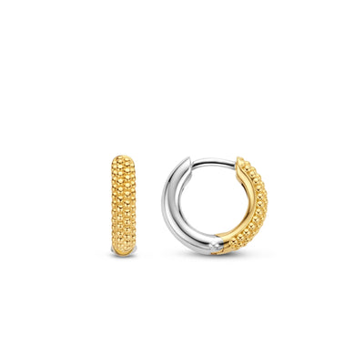 Ti Sento 18ct Gold Vermeil Silver Hoop Earrings - Rococo Jewellery