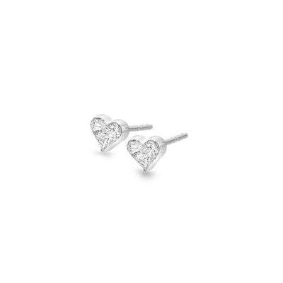 Sea Gems Heart Stud Earrings - Rococo Jewellery