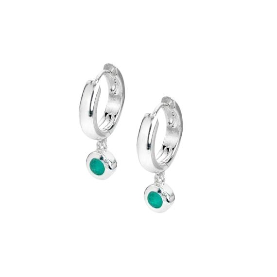 Amazonite Hoop Earrings - Rococo Jewellery