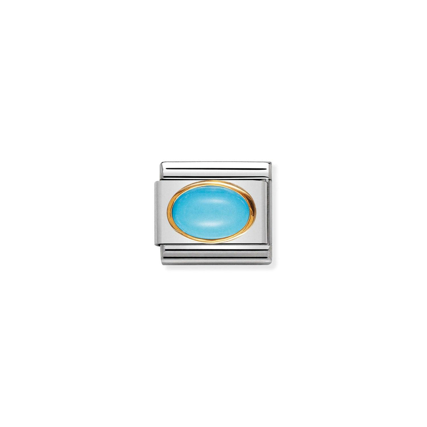 Nomination Classic Turquoise 18ct Gold Charm - Rococo Jewellery