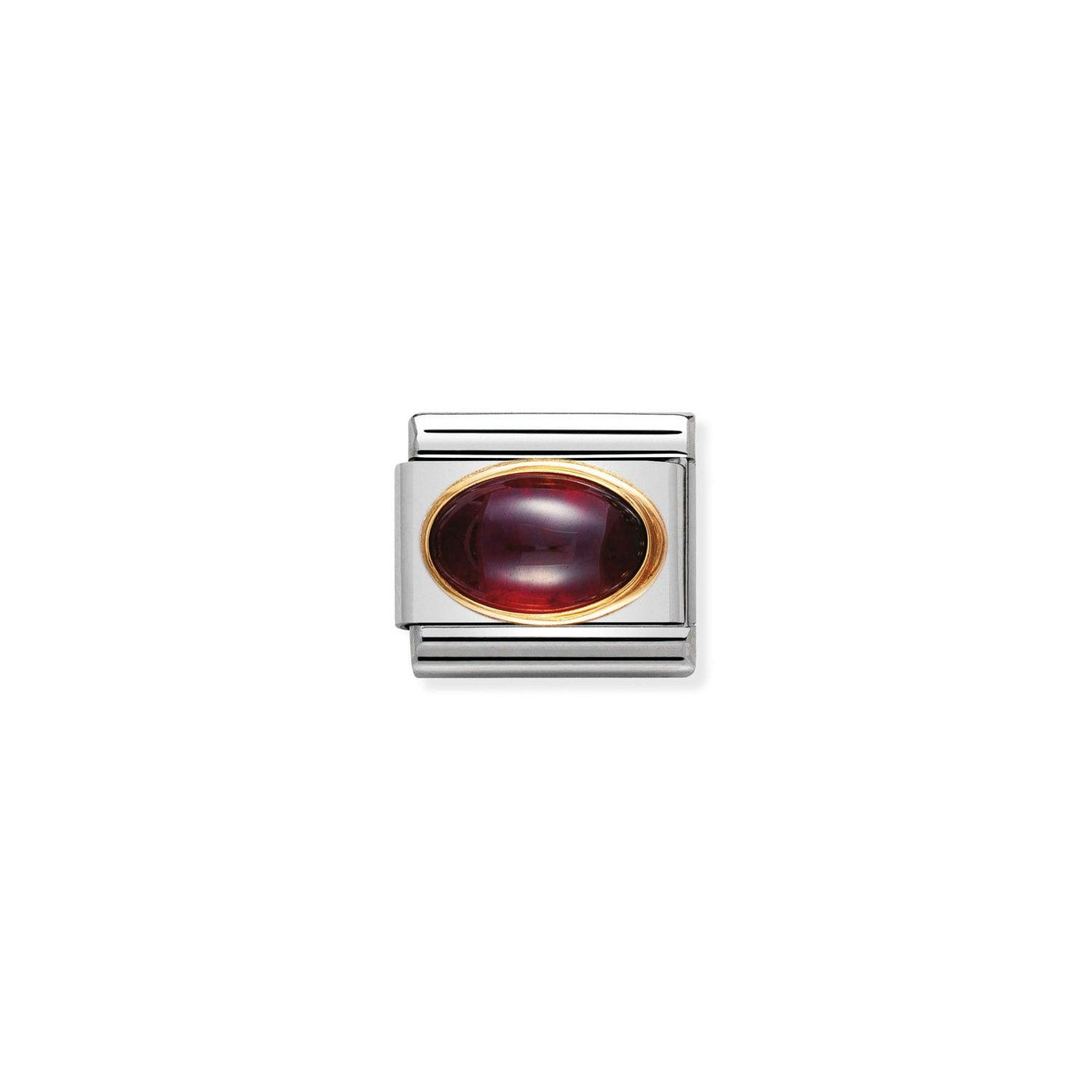 Nomination Classic Garnet 18ct Gold Charm - Rococo Jewellery