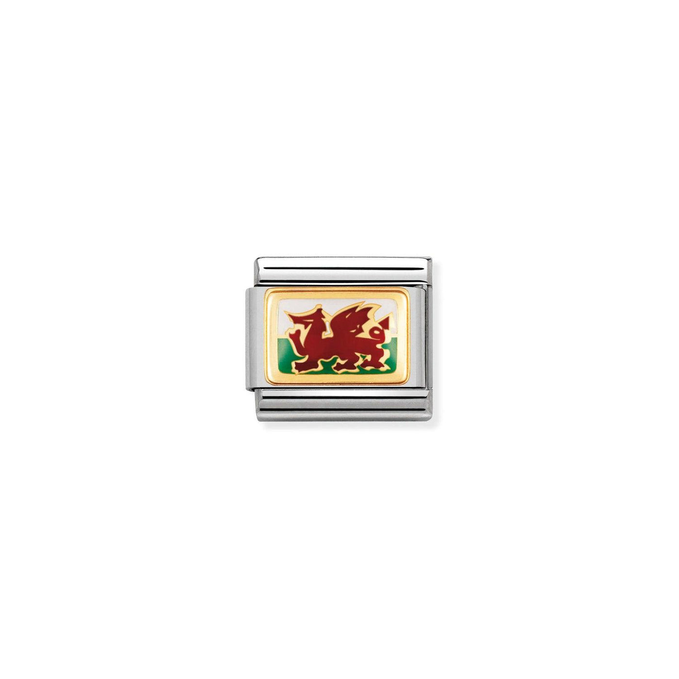 Nomination Classic Wales Flag 18ct Gold Charm - Rococo Jewellery