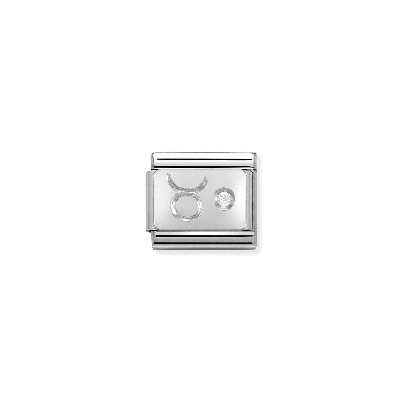 Nomination Classic Silver Taurus CZ Charm - Rococo Jewellery