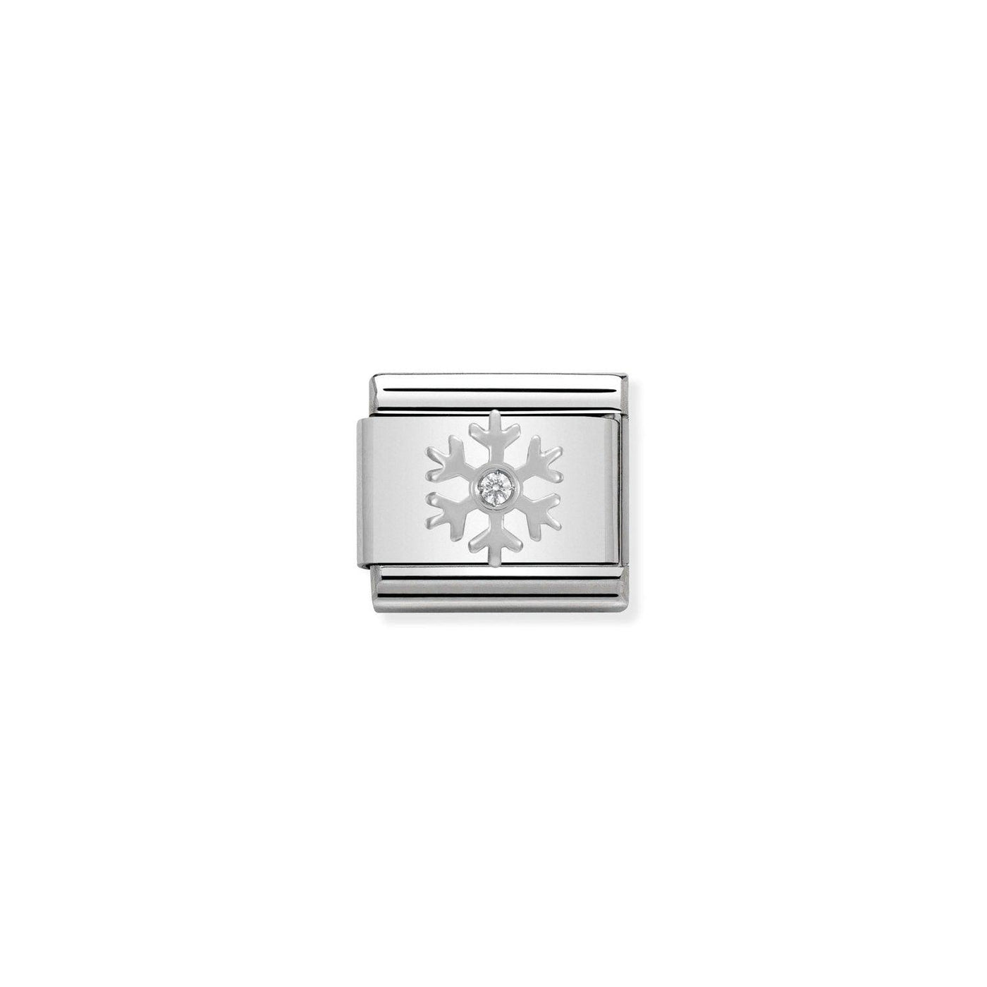 Nomination Silvershine Snowflake CZ Charm - Rococo Jewellery