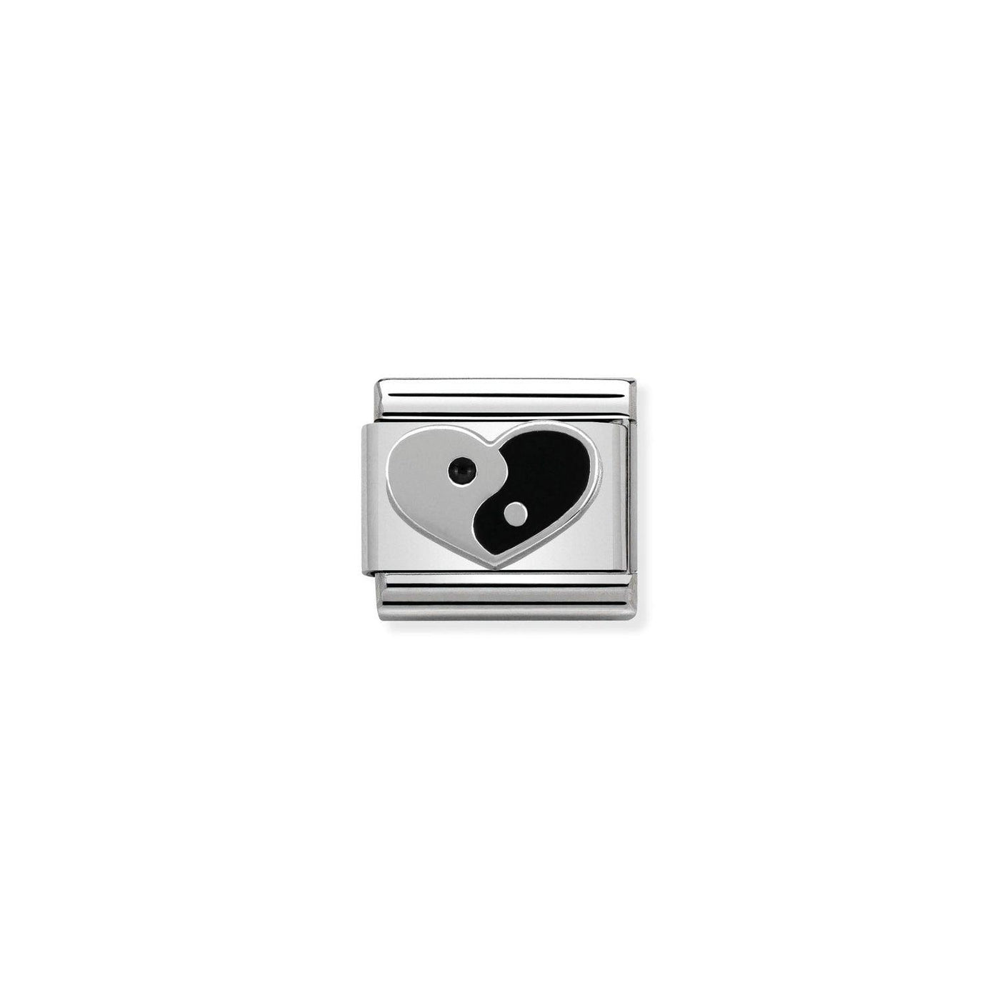 Nomination Classic Ying Yang Heart Charm - Rococo Jewellery