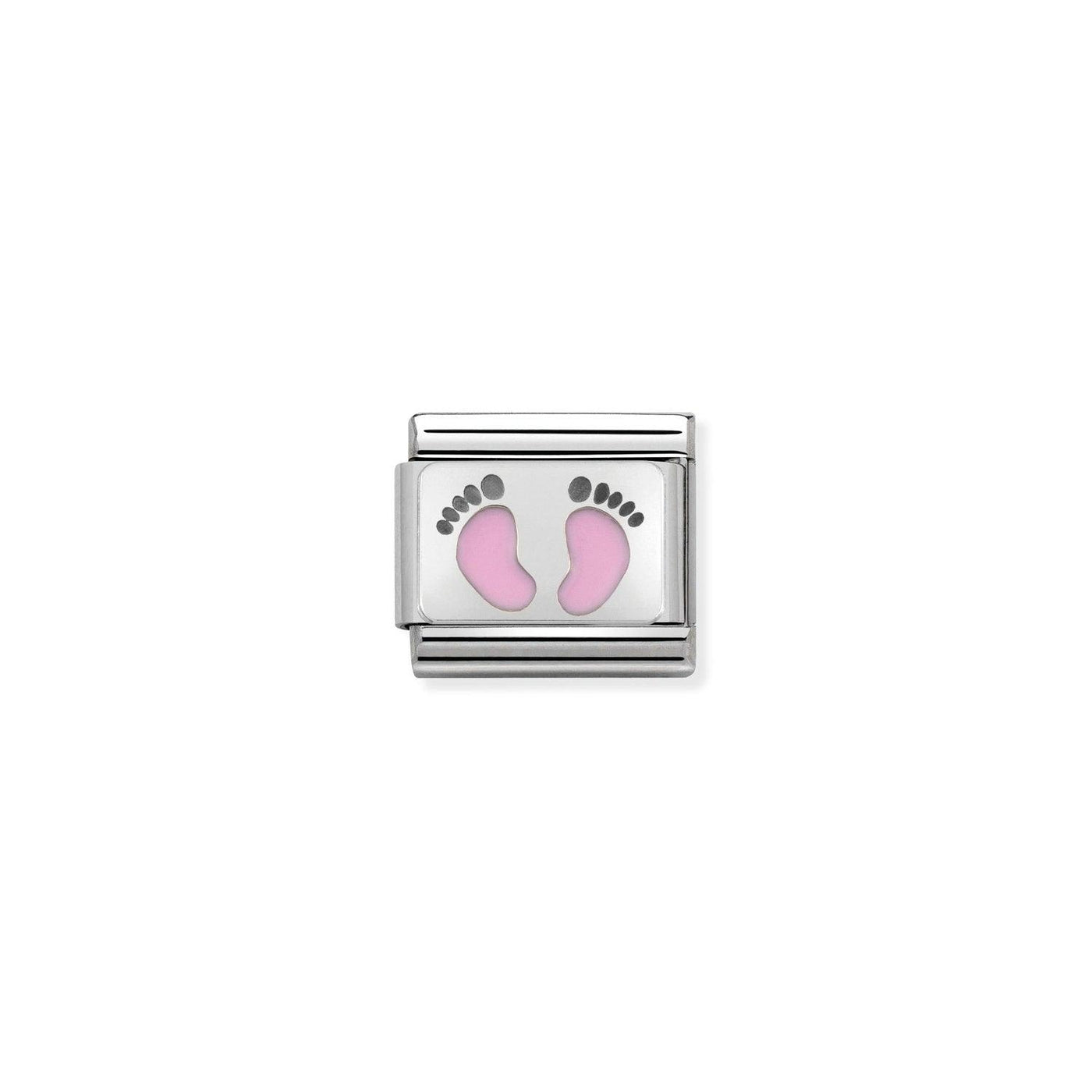 Nomination Classic Pink Footprints Charm - Rococo Jewellery