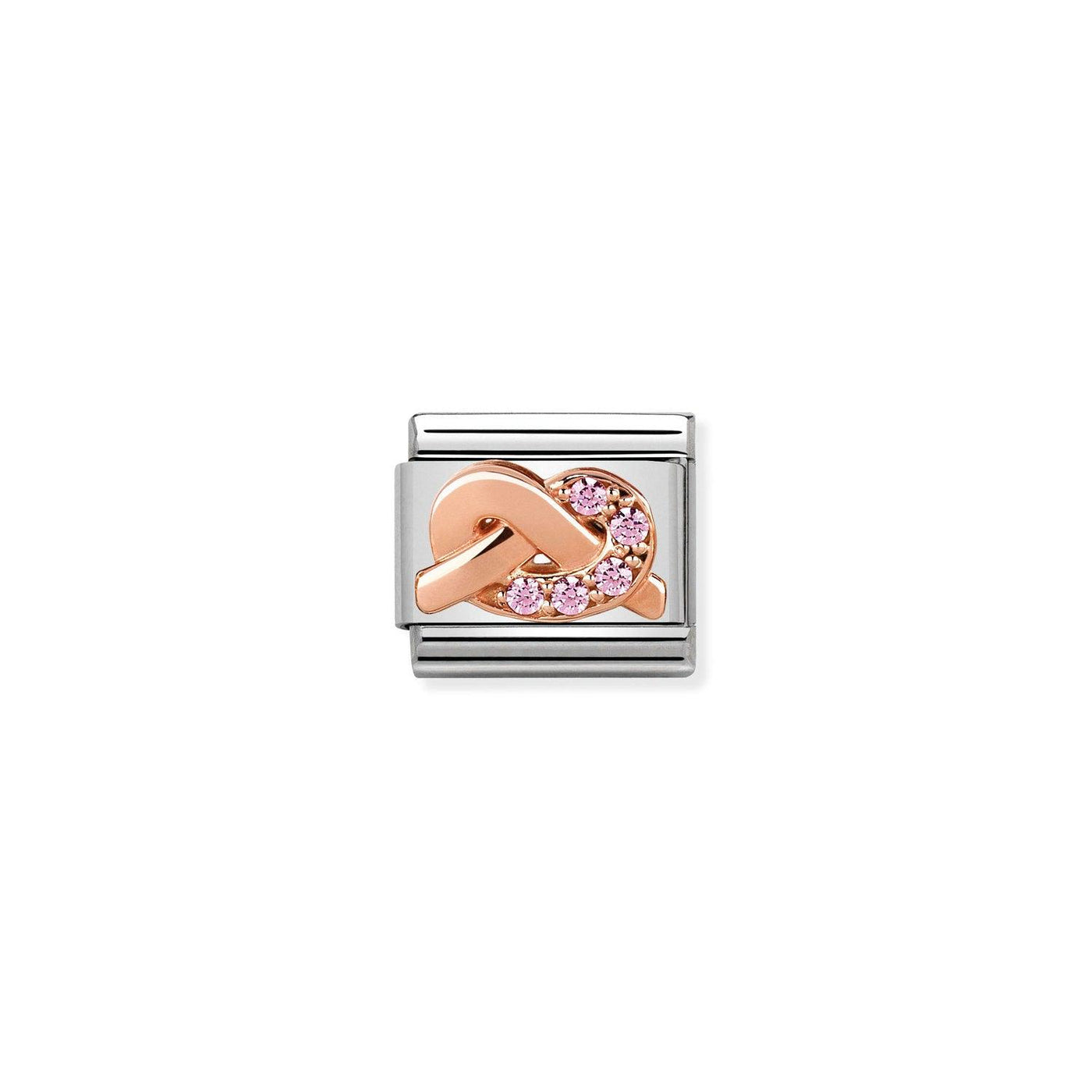 Nomination Classic Mother and Daughter 9ct Rose Gold Knot Charm - Rococo Jewellery