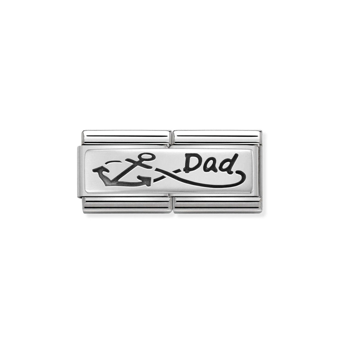 Nomination Classic Dad Double Link Charm - Rococo Jewellery