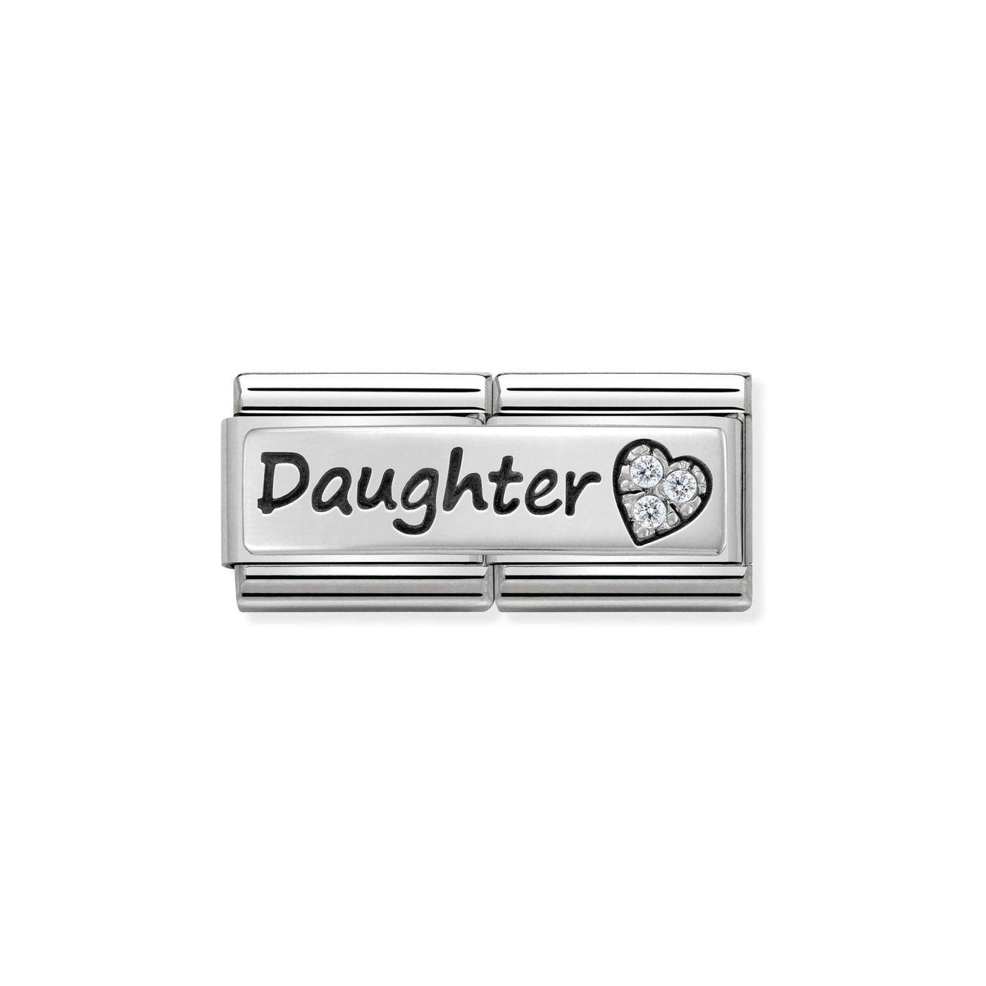 Nomination Classic Daughter Double Link Charm - Rococo Jewellery