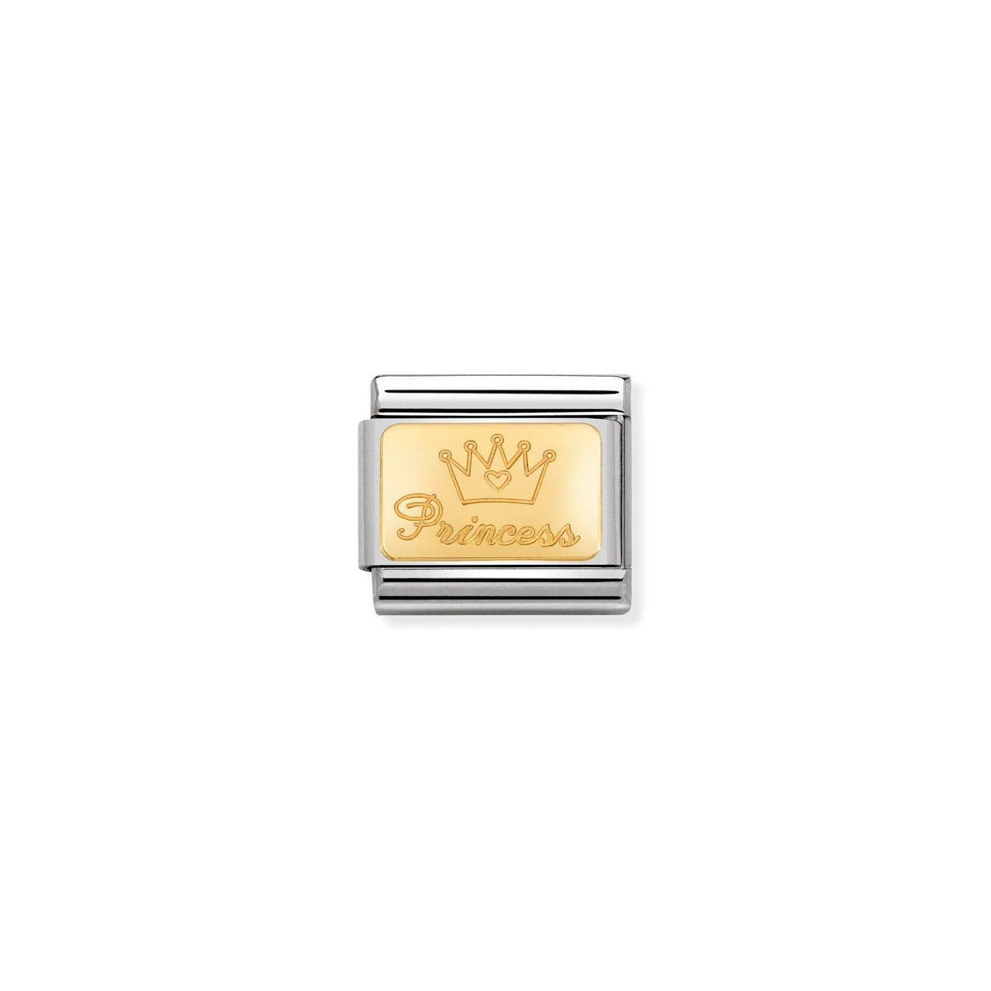 Nomination Classic Gold Plate Princess Charm - Rococo Jewellery