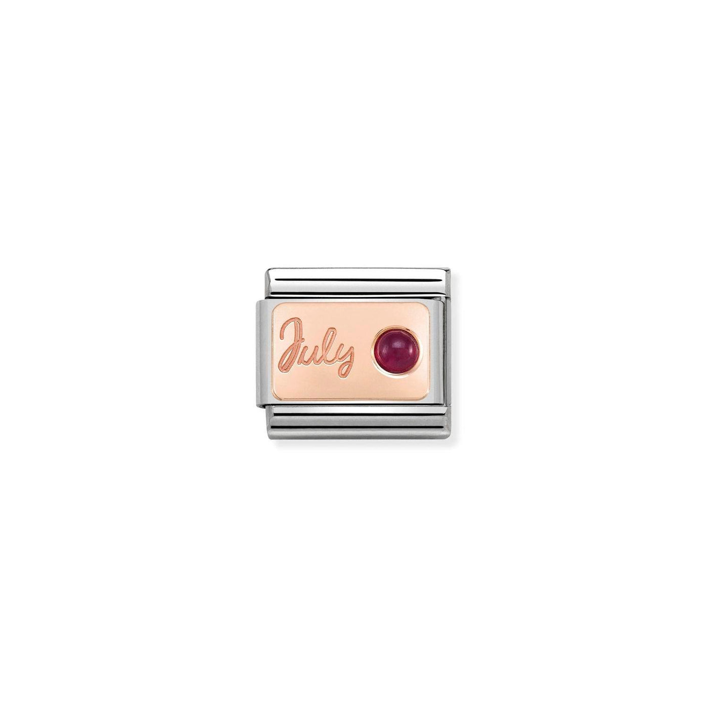 Nomination Classic Rose Gold July Charm - Rococo Jewellery