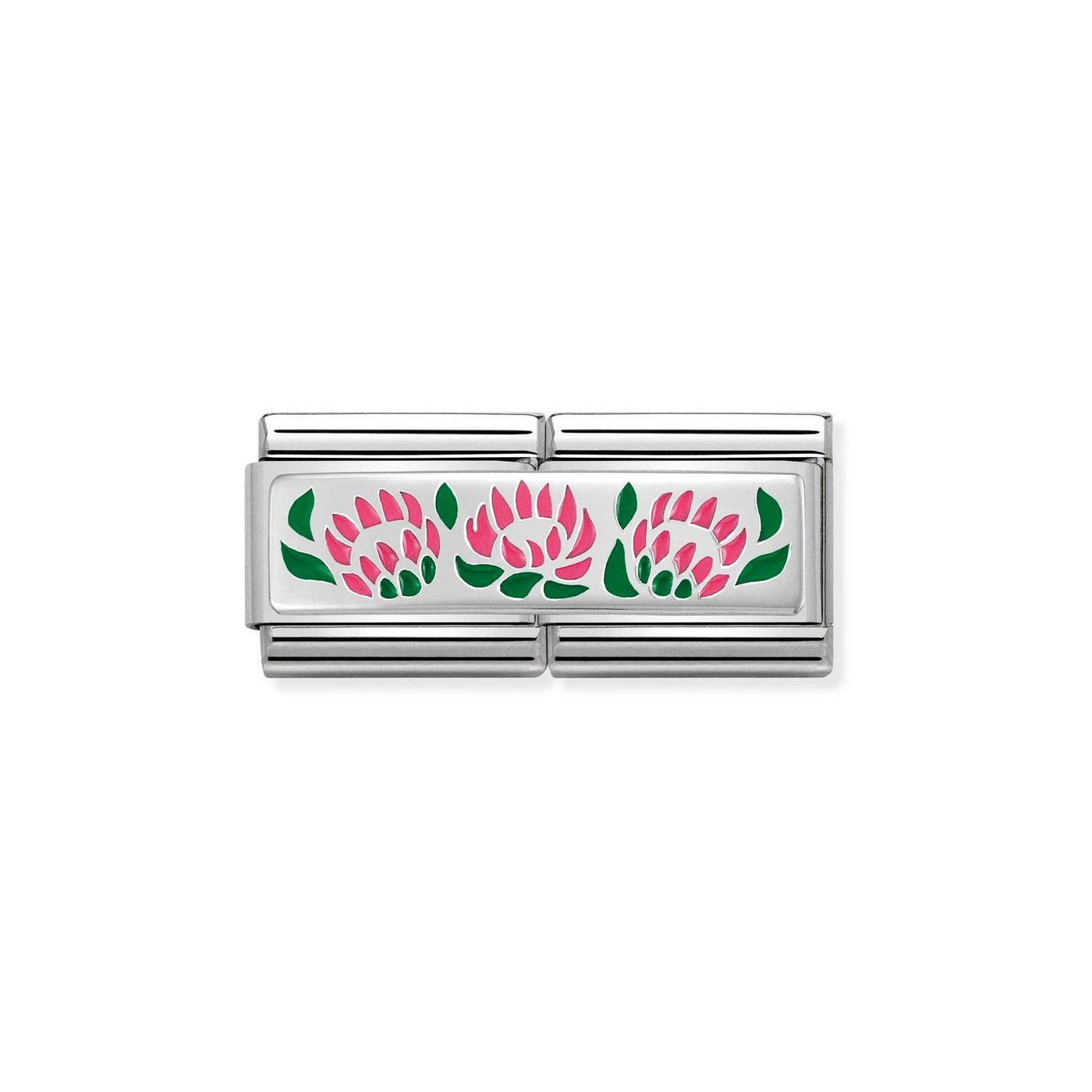 Nomination Classic King Protea Double Link Charm - Rococo Jewellery