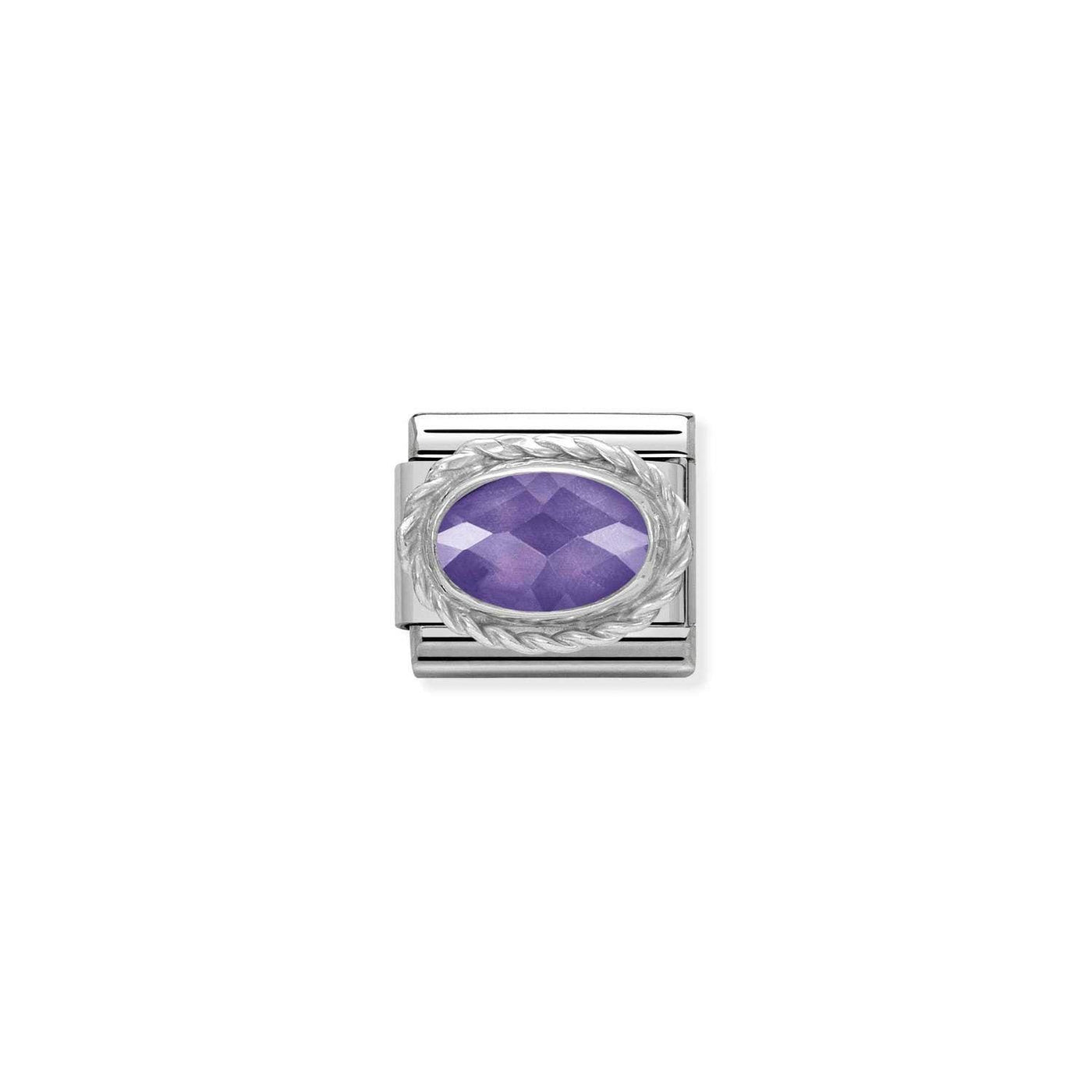 Nomination Classic Violet Faceted CZ Link - Rococo Jewellery