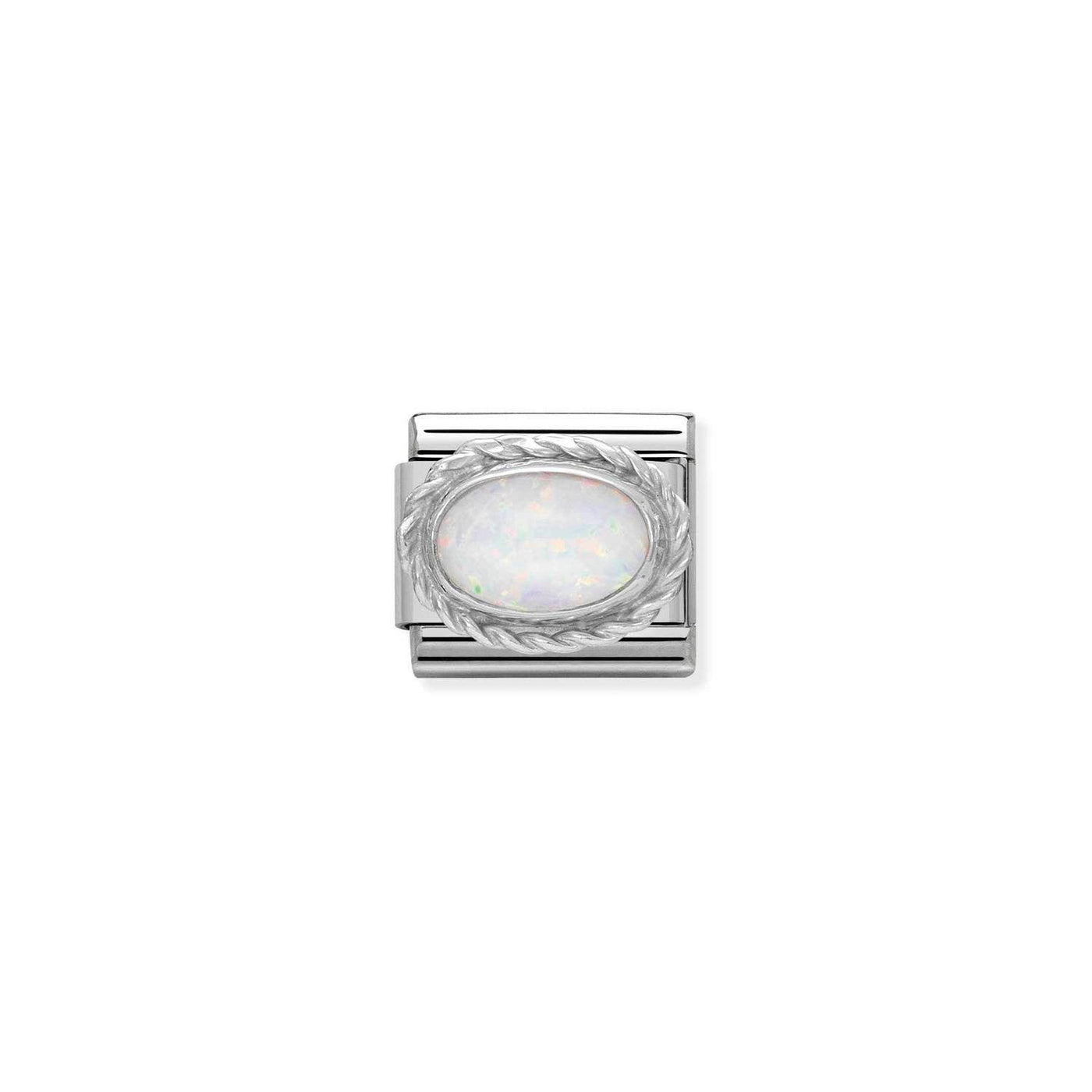 Nomination Charm White Opal Stone - Rococo Jewellery