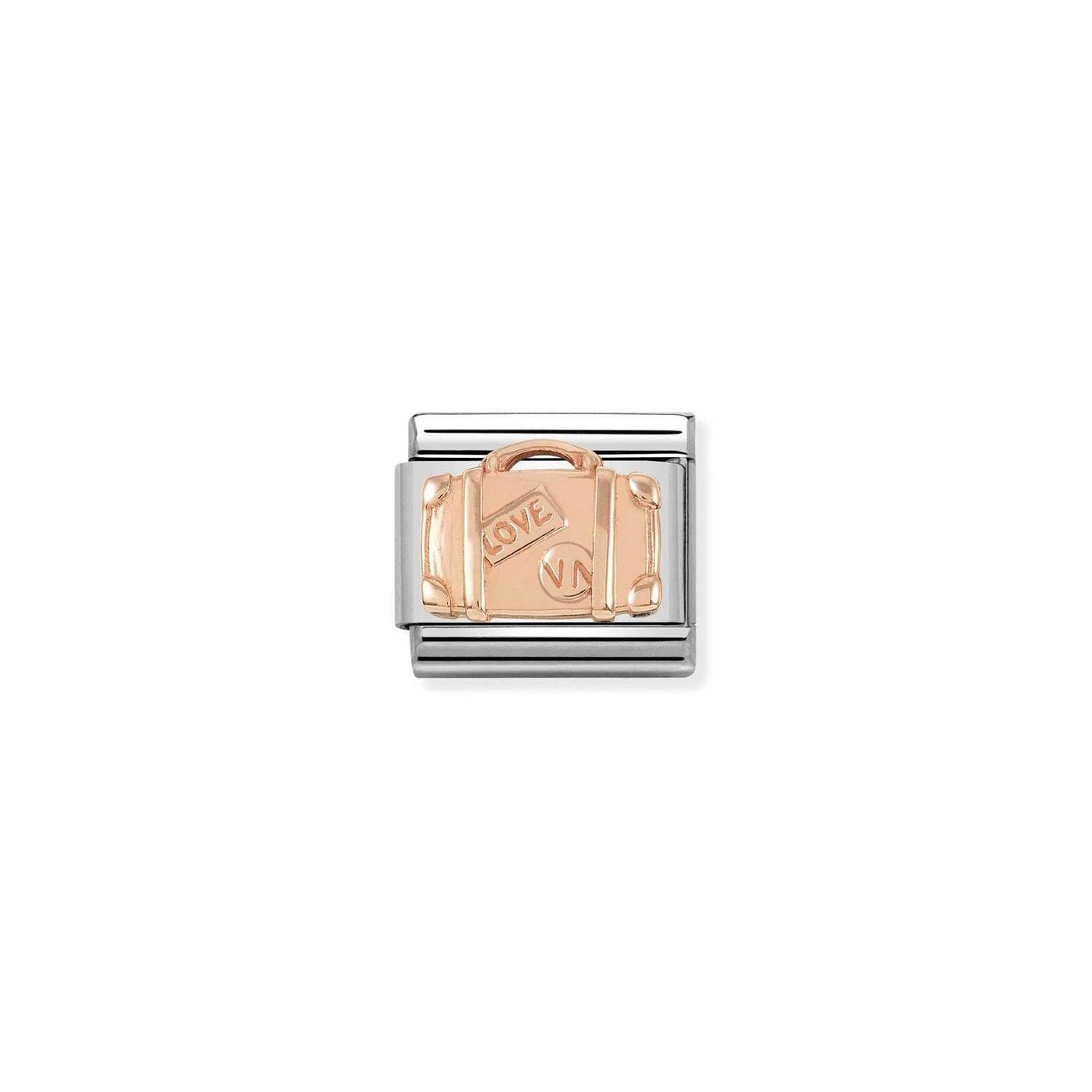 Nomination Classic Rose Gold Suitcase Charm - Rococo Jewellery