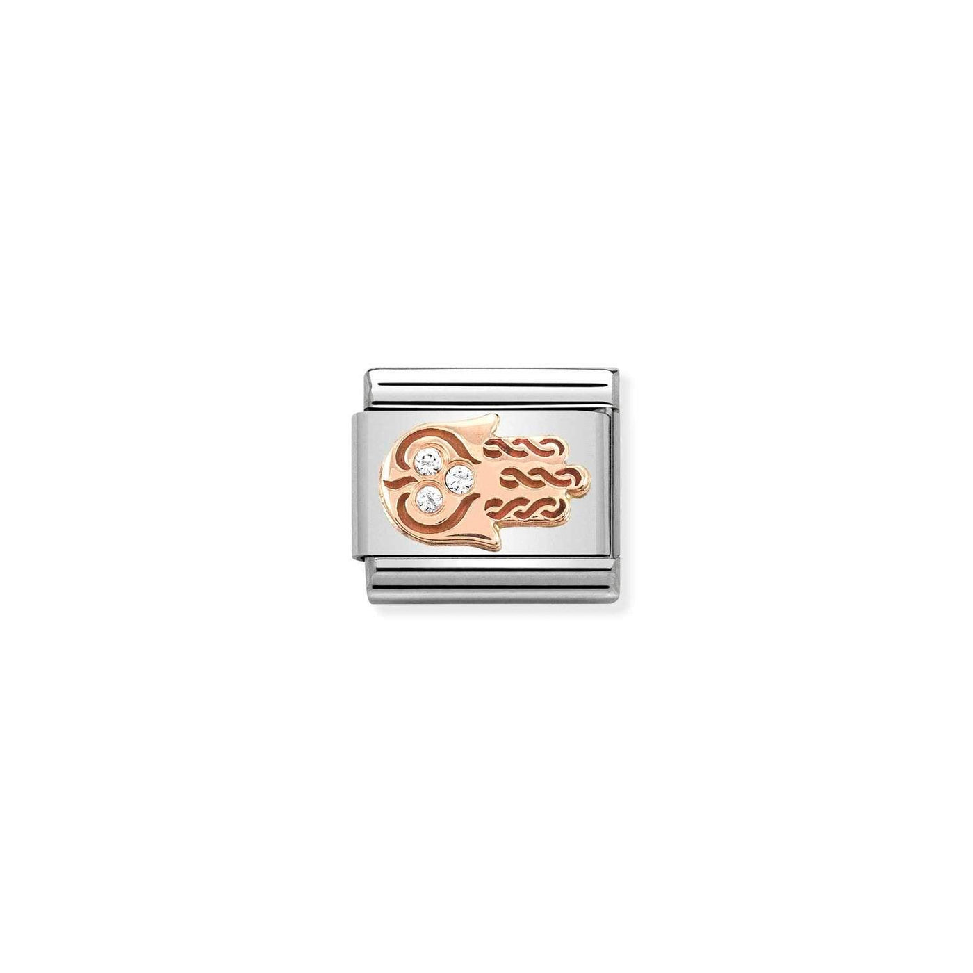 Nomination Classic 9ct Rose Gold Plated Hand Of Fatima Link - Rococo Jewellery