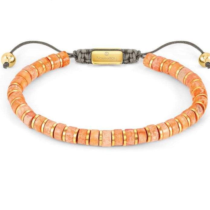 Nomination Instinct Style Orange Jasper Bracelet - Rococo Jewellery