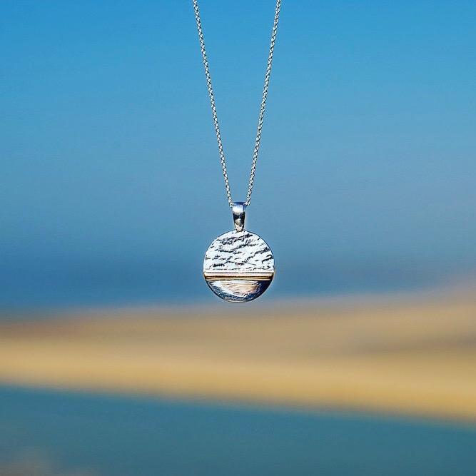 Sea Gems Horizon Necklace - Sterling Silver - Rococo Jewellery