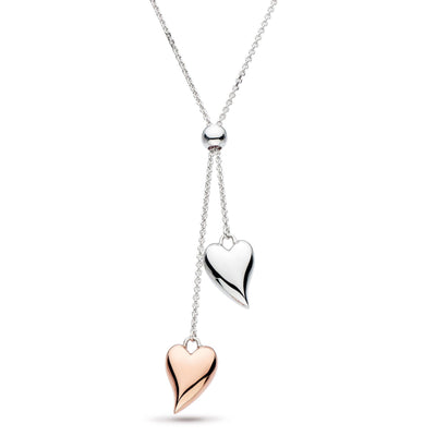 Kit Heath Desire Lust Blush Lariat Heart Necklace - Rococo Jewellery