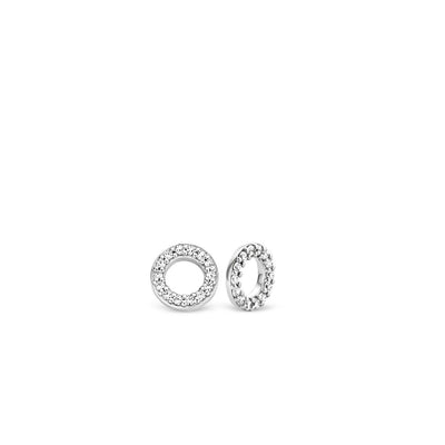 Ti Sento Circle Cubic Zirconia Ear Charms - Rococo Jewellery