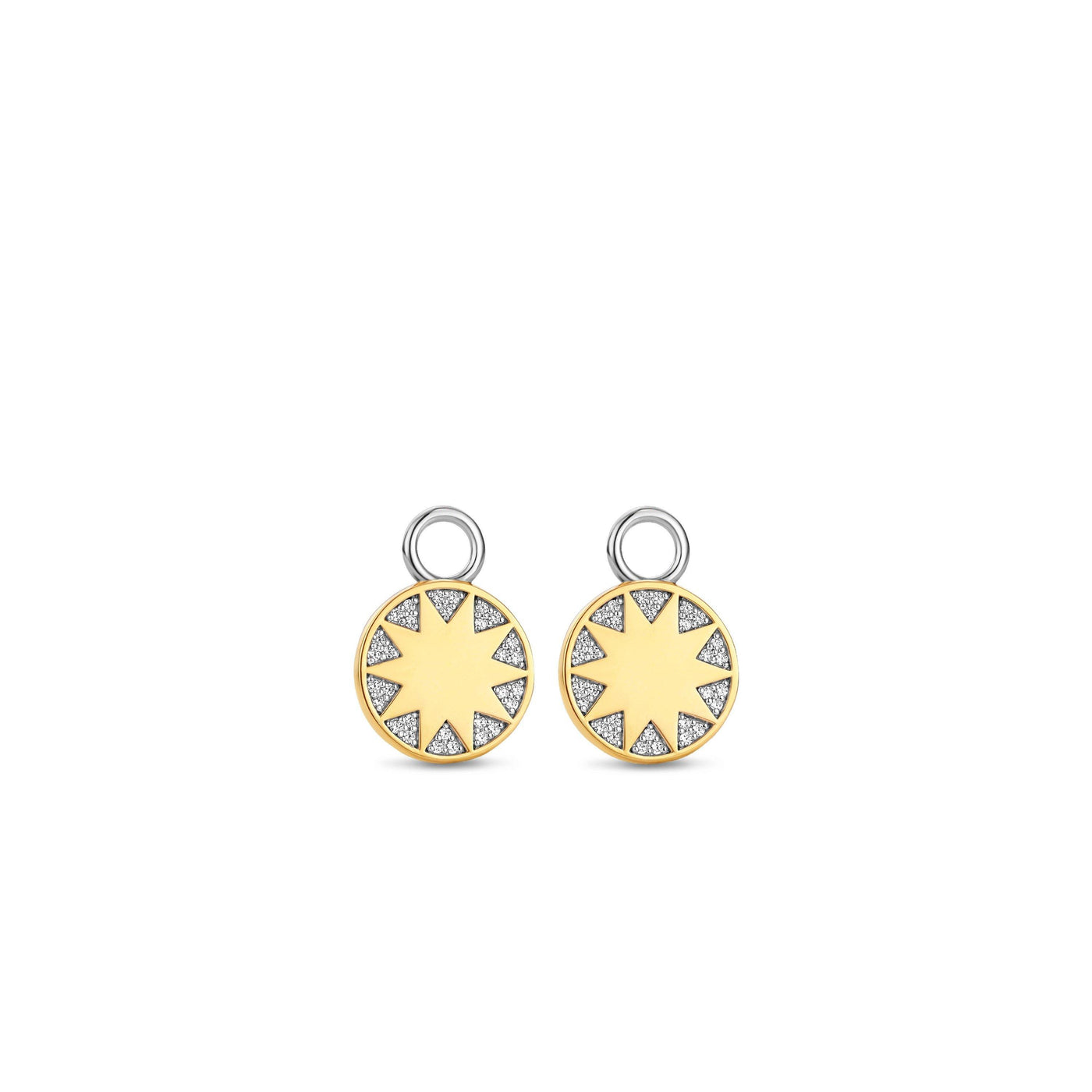 Ti Sento 18ct Gold Vermeil Sunray Ear Charms - Rococo Jewellery