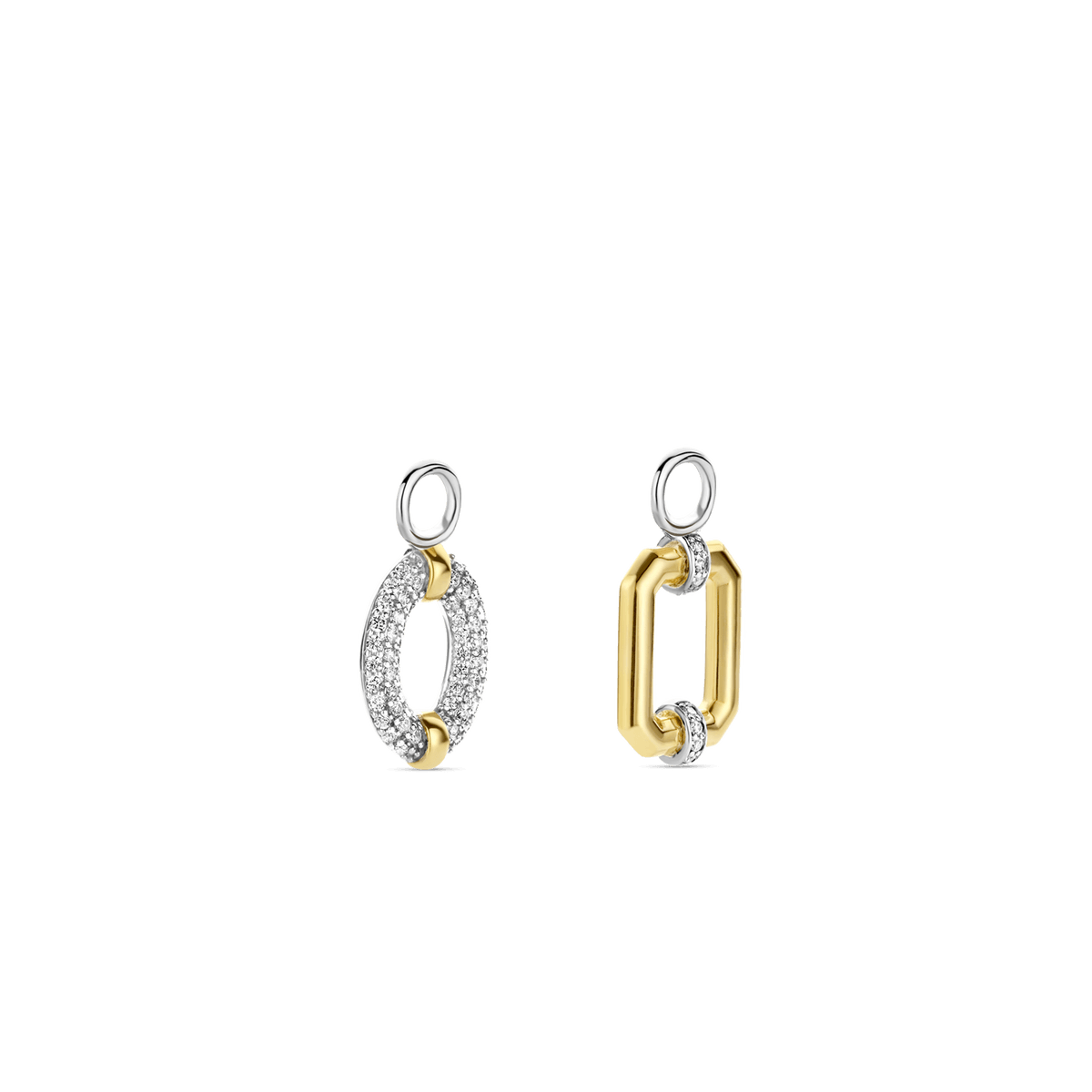 Ti Sento 18ct Gold Vermeil Ear Charms with Cubic Zirconia Stones - Rococo Jewellery