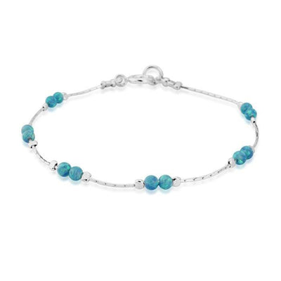 Lavan Aqua Opal Bracelet - Rococo Jewellery