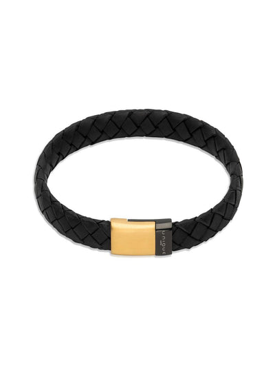 Unique & Co Black Leather Bracelet - Various Colours - Rococo Jewellery