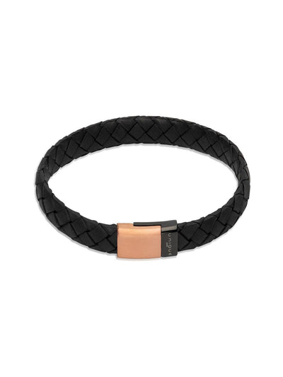 Unique & Co Black Leather Bracelet - Various Colours - Rococo Jewellery