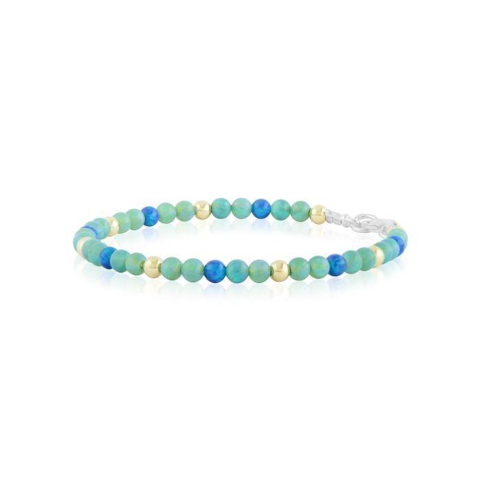 Lavan Green & Blue Opal Bracelet - Rococo Jewellery