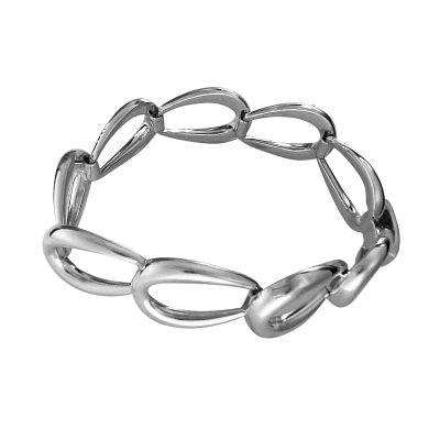 Silver Horseshoe Loop Bracelet - Rococo Jewellery