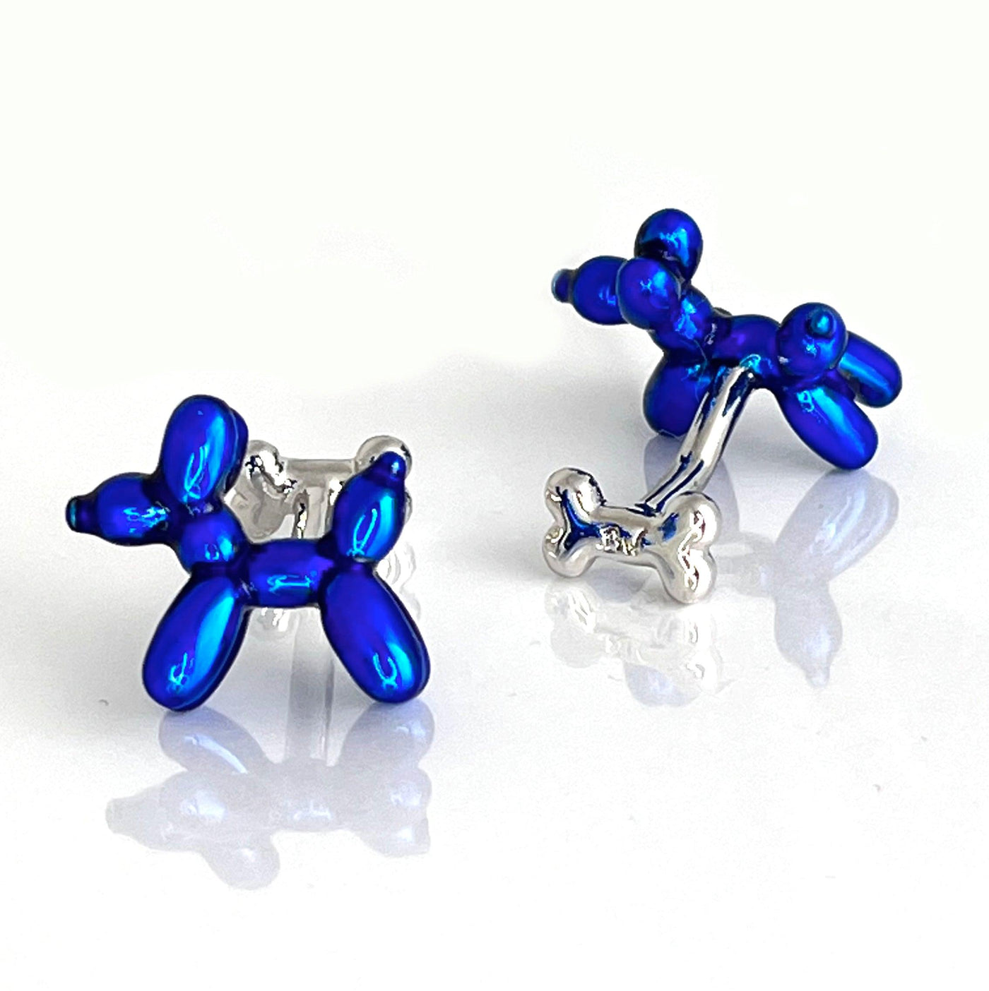 Babette Wasserman Blue Balloon Dog Cufflinks - Rococo Jewellery