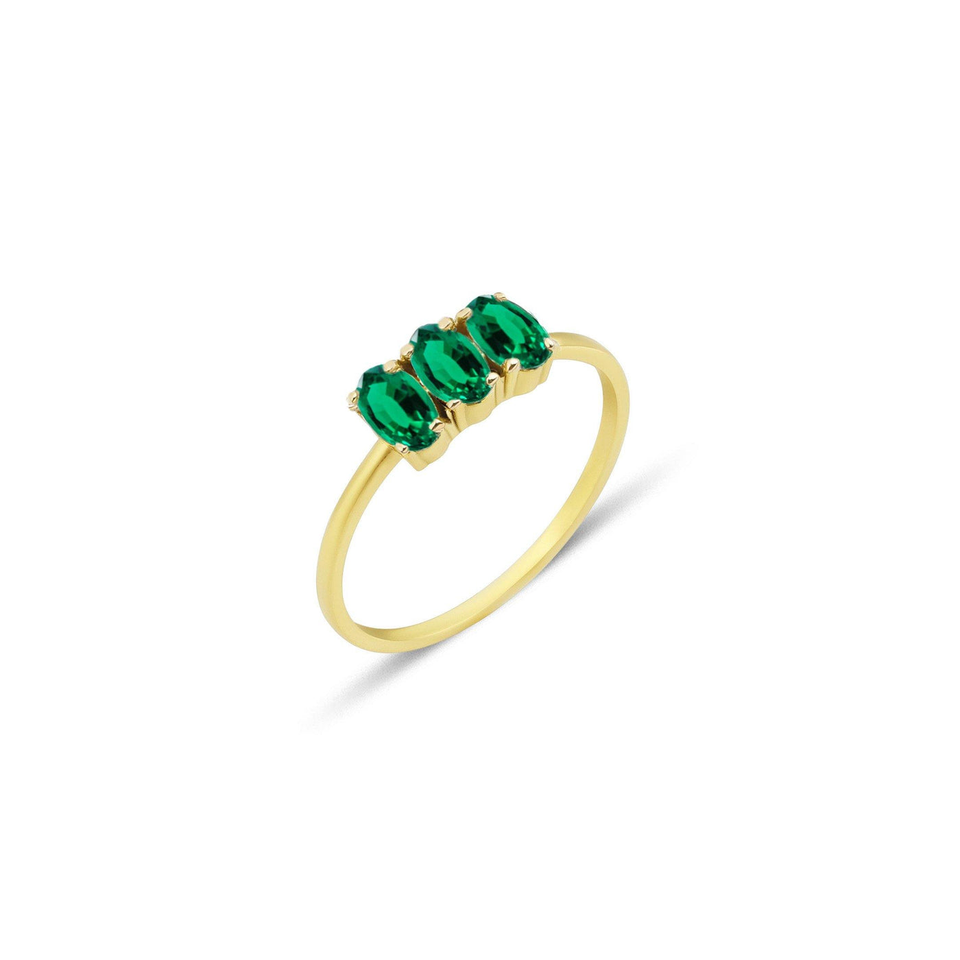 GFG Jewellery Dumom Emerald Ring - 18ct Gold - Rococo Jewellery