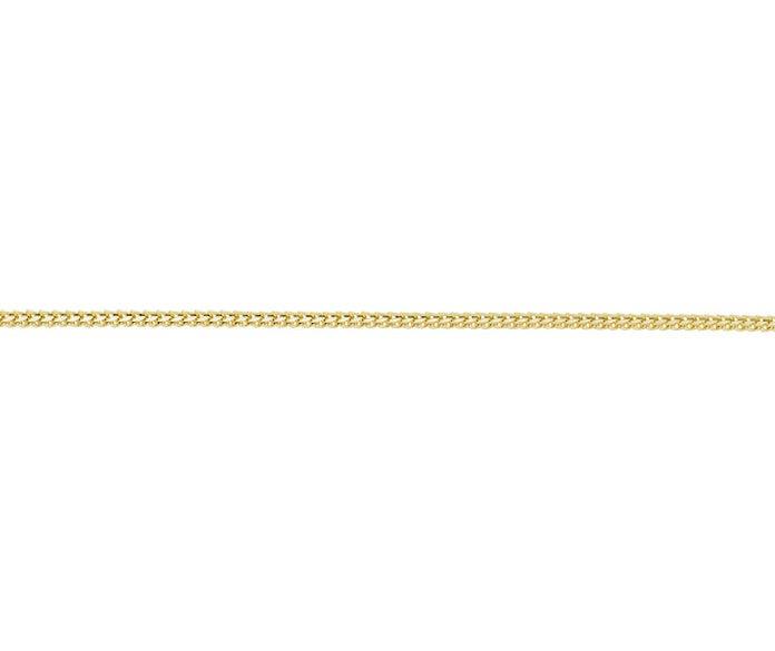 9ct Gold Franco Chain Anklet - Rococo Jewellery